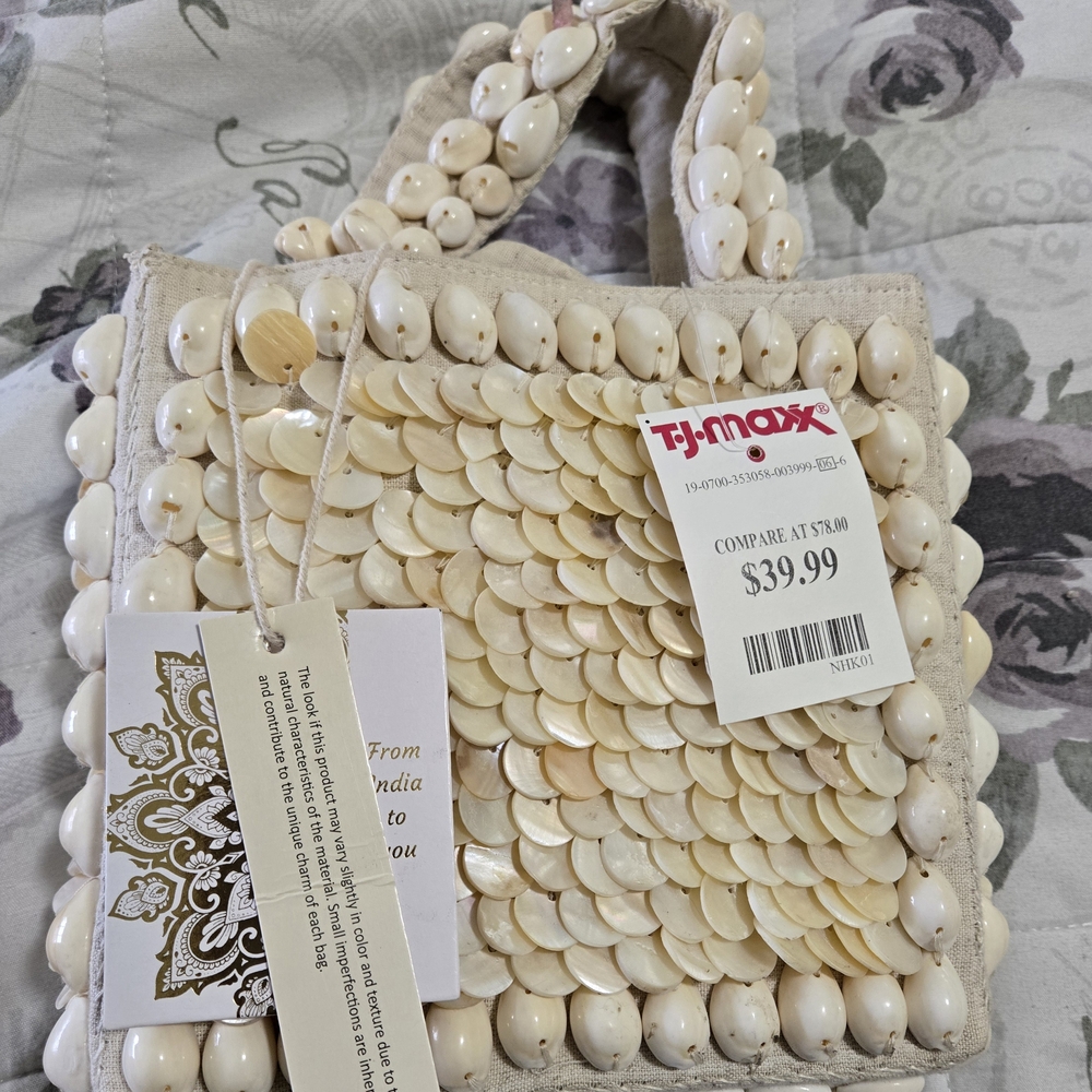 Shell-Embellished Mini Bag